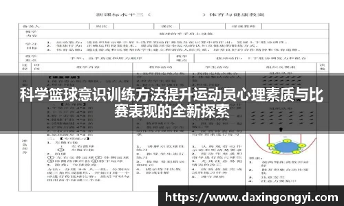 科学篮球意识训练方法提升运动员心理素质与比赛表现的全新探索